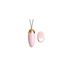 Oeuf  vibrant rose avec télécommande à piles  